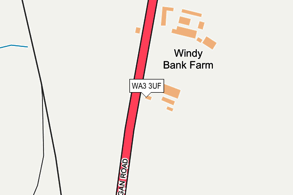 WA3 3UF map - OS OpenMap – Local (Ordnance Survey) WA3 3UF map - OS OpenMap – Local (Ordnance Survey)