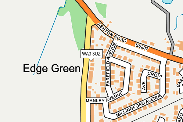 WA3 3UZ map - OS OpenMap – Local (Ordnance Survey) WA3 3UZ map - OS OpenMap – Local (Ordnance Survey)