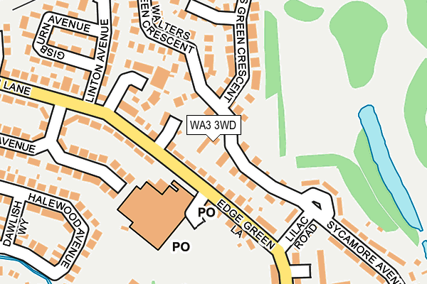 WA3 3WD map - OS OpenMap – Local (Ordnance Survey) WA3 3WD map - OS OpenMap – Local (Ordnance Survey)