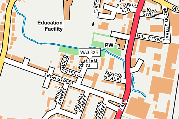 WA3 3XR map - OS OpenMap – Local (Ordnance Survey) WA3 3XR map - OS OpenMap – Local (Ordnance Survey)