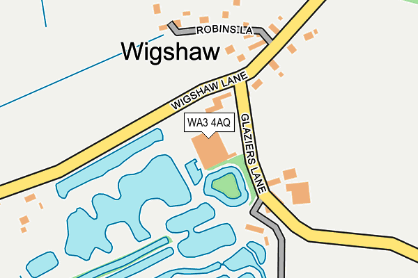 WA3 4AQ map - OS OpenMap – Local (Ordnance Survey) WA3 4AQ map - OS OpenMap – Local (Ordnance Survey)