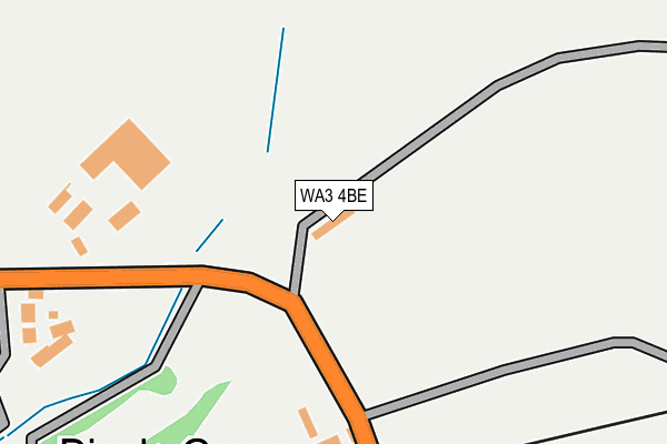 WA3 4BE map - OS OpenMap – Local (Ordnance Survey) WA3 4BE map - OS OpenMap – Local (Ordnance Survey)