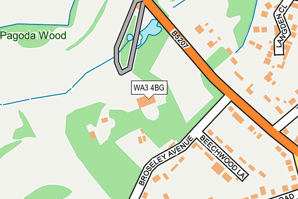 WA3 4BG map - OS OpenMap – Local (Ordnance Survey) WA3 4BG map - OS OpenMap – Local (Ordnance Survey)