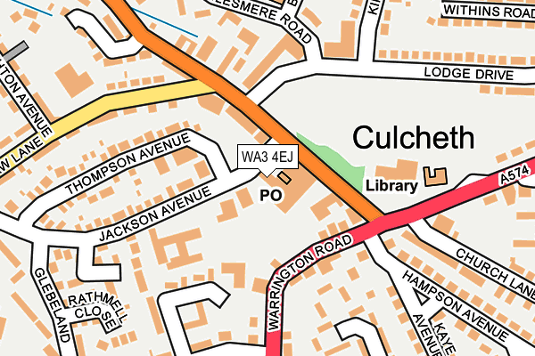 WA3 4EJ map - OS OpenMap – Local (Ordnance Survey) WA3 4EJ map - OS OpenMap – Local (Ordnance Survey)