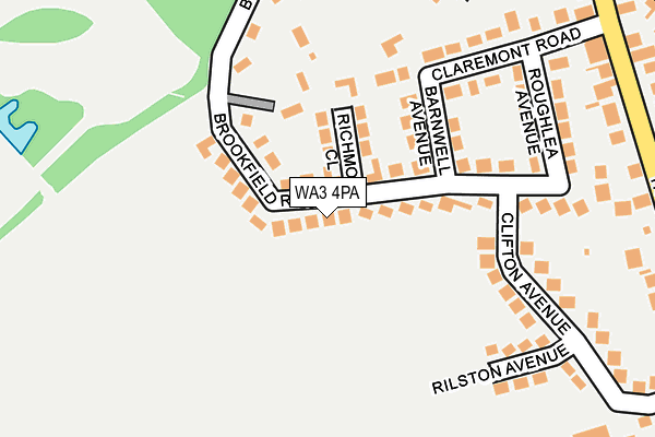 WA3 4PA map - OS OpenMap – Local (Ordnance Survey) WA3 4PA map - OS OpenMap – Local (Ordnance Survey)