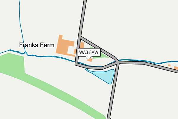 WA3 5AW map - OS OpenMap – Local (Ordnance Survey) WA3 5AW map - OS OpenMap – Local (Ordnance Survey)