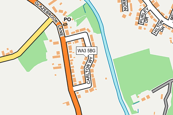 WA3 5BG map - OS OpenMap – Local (Ordnance Survey) WA3 5BG map - OS OpenMap – Local (Ordnance Survey)
