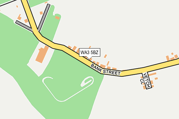 WA3 5BZ map - OS OpenMap – Local (Ordnance Survey) WA3 5BZ map - OS OpenMap – Local (Ordnance Survey)