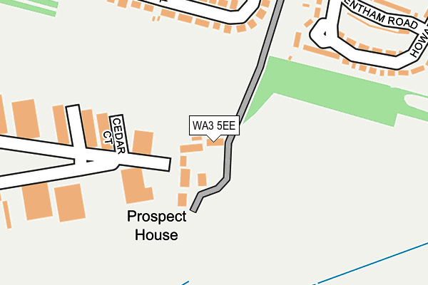 WA3 5EE map - OS OpenMap – Local (Ordnance Survey) WA3 5EE map - OS OpenMap – Local (Ordnance Survey)
