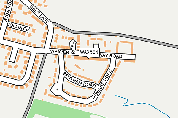 WA3 5EN map - OS OpenMap – Local (Ordnance Survey) WA3 5EN map - OS OpenMap – Local (Ordnance Survey)