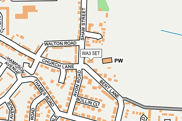 WA3 5ET map - OS OpenMap – Local (Ordnance Survey) WA3 5ET map - OS OpenMap – Local (Ordnance Survey)