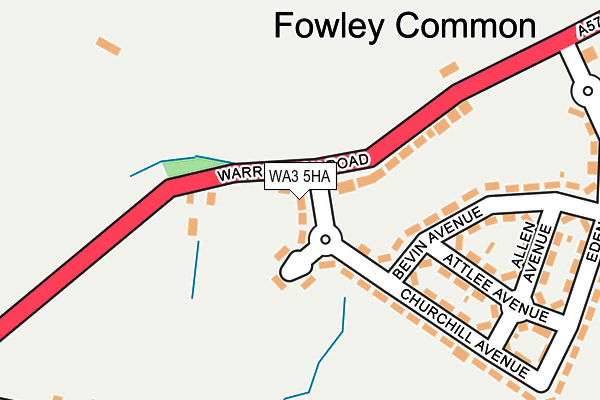 WA3 5HA map - OS OpenMap – Local (Ordnance Survey) WA3 5HA map - OS OpenMap – Local (Ordnance Survey)