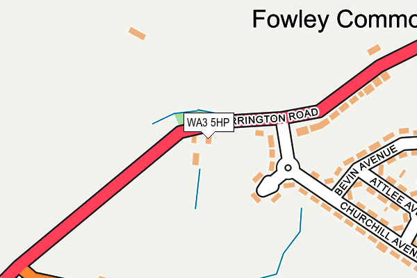 WA3 5HP map - OS OpenMap – Local (Ordnance Survey) WA3 5HP map - OS OpenMap – Local (Ordnance Survey)