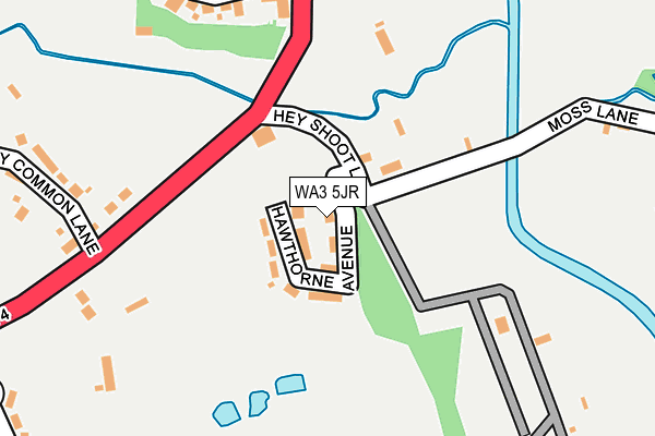 WA3 5JR map - OS OpenMap – Local (Ordnance Survey) WA3 5JR map - OS OpenMap – Local (Ordnance Survey)