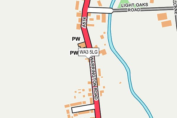 WA3 5LG map - OS OpenMap – Local (Ordnance Survey) WA3 5LG map - OS OpenMap – Local (Ordnance Survey)