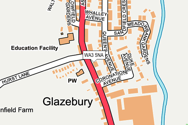 WA3 5NA map - OS OpenMap – Local (Ordnance Survey) WA3 5NA map - OS OpenMap – Local (Ordnance Survey)
