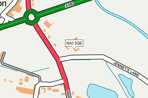 WA3 5QB map - OS OpenMap – Local (Ordnance Survey) WA3 5QB map - OS OpenMap – Local (Ordnance Survey)