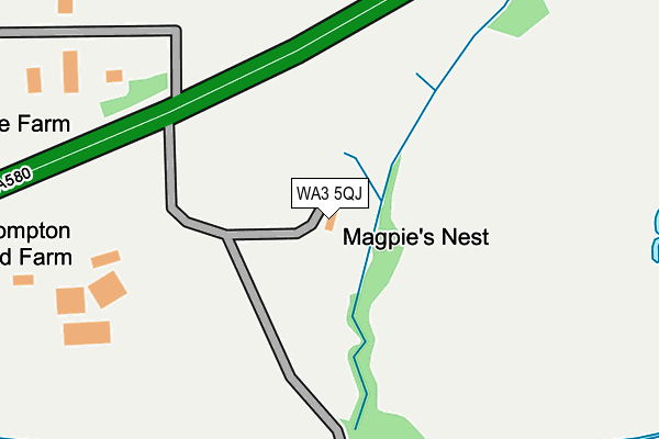 WA3 5QJ map - OS OpenMap – Local (Ordnance Survey) WA3 5QJ map - OS OpenMap – Local (Ordnance Survey)