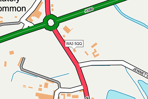 WA3 5QQ map - OS OpenMap – Local (Ordnance Survey) WA3 5QQ map - OS OpenMap – Local (Ordnance Survey)