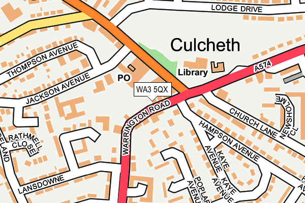 WA3 5QX map - OS OpenMap – Local (Ordnance Survey) WA3 5QX map - OS OpenMap – Local (Ordnance Survey)