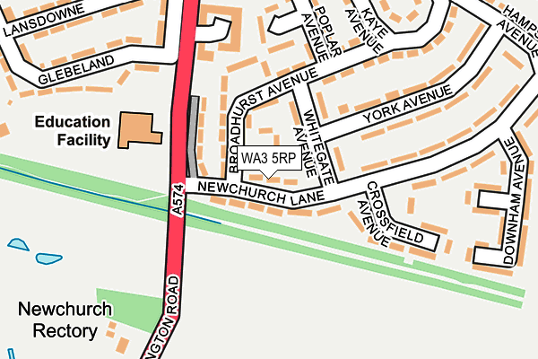WA3 5RP map - OS OpenMap – Local (Ordnance Survey) WA3 5RP map - OS OpenMap – Local (Ordnance Survey)