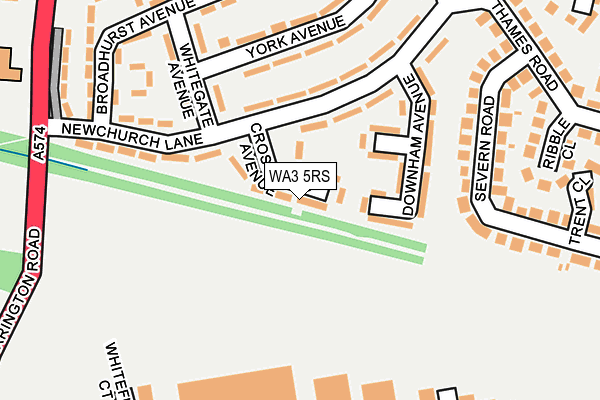 WA3 5RS map - OS OpenMap – Local (Ordnance Survey) WA3 5RS map - OS OpenMap – Local (Ordnance Survey)