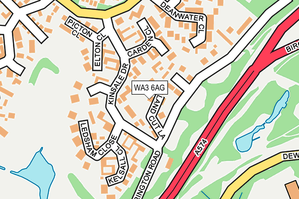 WA3 6AG map - OS OpenMap – Local (Ordnance Survey) WA3 6AG map - OS OpenMap – Local (Ordnance Survey)