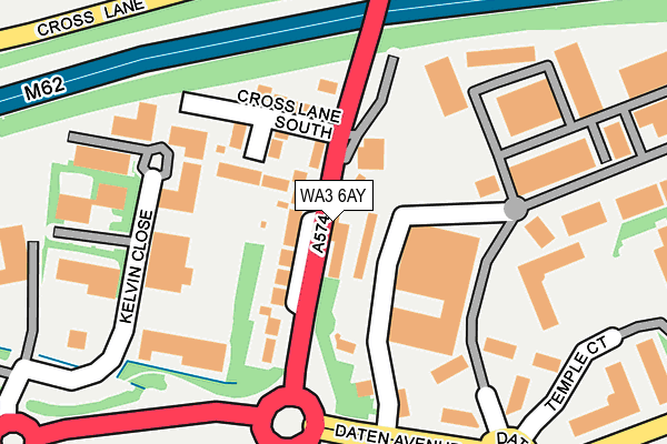 WA3 6AY map - OS OpenMap – Local (Ordnance Survey) WA3 6AY map - OS OpenMap – Local (Ordnance Survey)