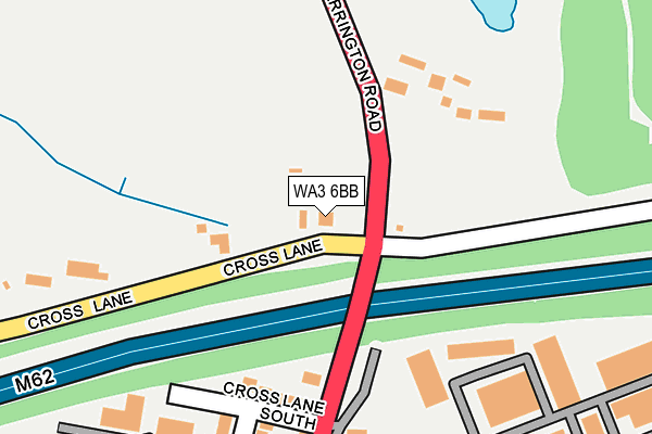 WA3 6BB map - OS OpenMap – Local (Ordnance Survey) WA3 6BB map - OS OpenMap – Local (Ordnance Survey)