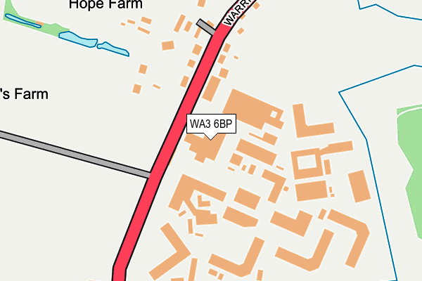 WA3 6BP map - OS OpenMap – Local (Ordnance Survey) WA3 6BP map - OS OpenMap – Local (Ordnance Survey)