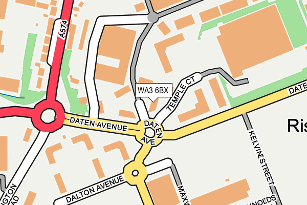 WA3 6BX map - OS OpenMap – Local (Ordnance Survey) WA3 6BX map - OS OpenMap – Local (Ordnance Survey)
