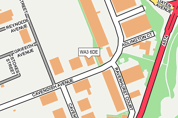WA3 6DE map - OS OpenMap – Local (Ordnance Survey) WA3 6DE map - OS OpenMap – Local (Ordnance Survey)