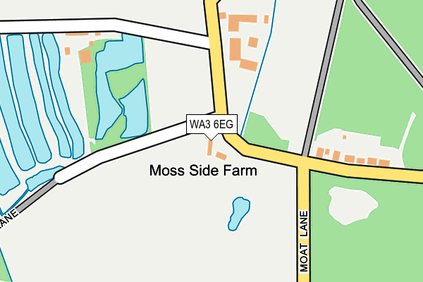 WA3 6EG map - OS OpenMap – Local (Ordnance Survey) WA3 6EG map - OS OpenMap – Local (Ordnance Survey)