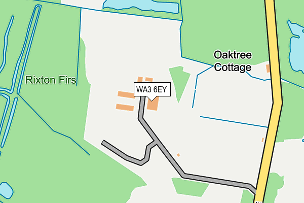 WA3 6EY map - OS OpenMap – Local (Ordnance Survey) WA3 6EY map - OS OpenMap – Local (Ordnance Survey)