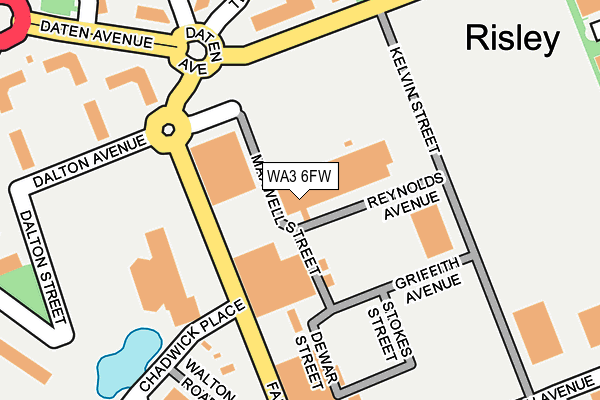 WA3 6FW map - OS OpenMap – Local (Ordnance Survey) WA3 6FW map - OS OpenMap – Local (Ordnance Survey)