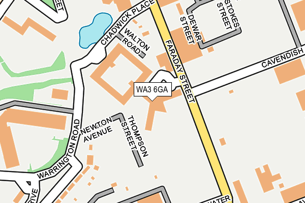 WA3 6GA map - OS OpenMap – Local (Ordnance Survey) WA3 6GA map - OS OpenMap – Local (Ordnance Survey)