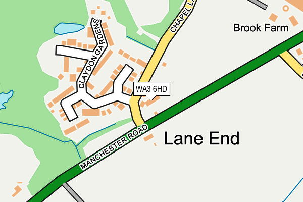 WA3 6HD map - OS OpenMap – Local (Ordnance Survey) WA3 6HD map - OS OpenMap – Local (Ordnance Survey)