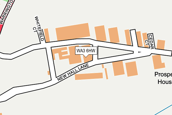 WA3 6HW map - OS OpenMap – Local (Ordnance Survey) WA3 6HW map - OS OpenMap – Local (Ordnance Survey)