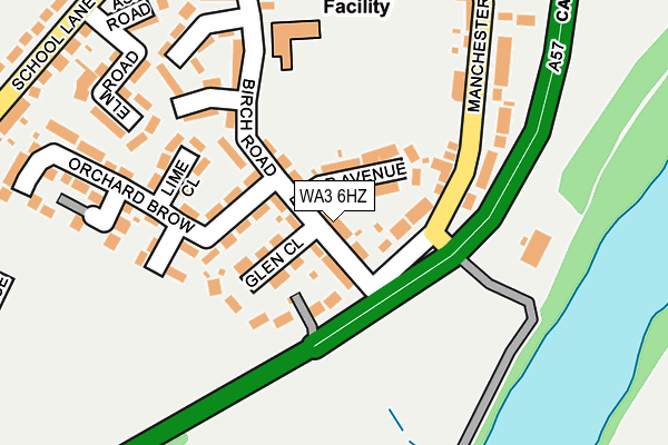 WA3 6HZ map - OS OpenMap – Local (Ordnance Survey) WA3 6HZ map - OS OpenMap – Local (Ordnance Survey)