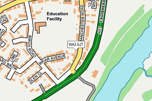 WA3 6JT map - OS OpenMap – Local (Ordnance Survey) WA3 6JT map - OS OpenMap – Local (Ordnance Survey)