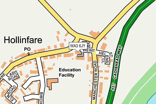 WA3 6JY map - OS OpenMap – Local (Ordnance Survey) WA3 6JY map - OS OpenMap – Local (Ordnance Survey)