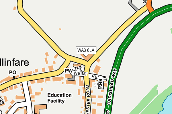 WA3 6LA map - OS OpenMap – Local (Ordnance Survey) WA3 6LA map - OS OpenMap – Local (Ordnance Survey)