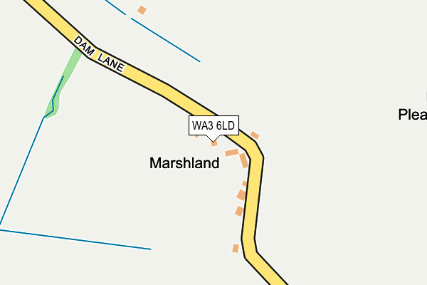 WA3 6LD map - OS OpenMap – Local (Ordnance Survey) WA3 6LD map - OS OpenMap – Local (Ordnance Survey)