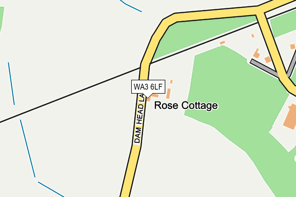 WA3 6LF map - OS OpenMap – Local (Ordnance Survey) WA3 6LF map - OS OpenMap – Local (Ordnance Survey)