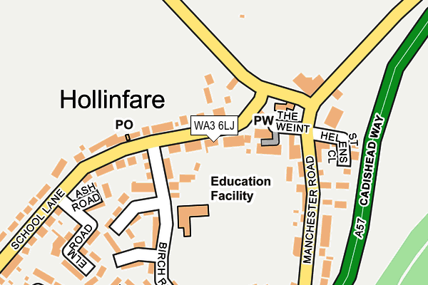 WA3 6LJ map - OS OpenMap – Local (Ordnance Survey) WA3 6LJ map - OS OpenMap – Local (Ordnance Survey)