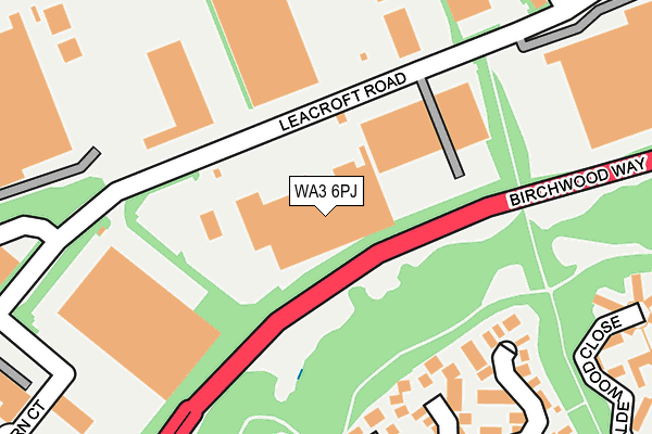 WA3 6PJ map - OS OpenMap – Local (Ordnance Survey) WA3 6PJ map - OS OpenMap – Local (Ordnance Survey)