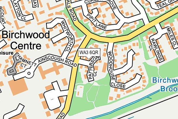 WA3 6QR map - OS OpenMap – Local (Ordnance Survey) WA3 6QR map - OS OpenMap – Local (Ordnance Survey)
