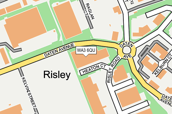 WA3 6QU map - OS OpenMap – Local (Ordnance Survey) WA3 6QU map - OS OpenMap – Local (Ordnance Survey)