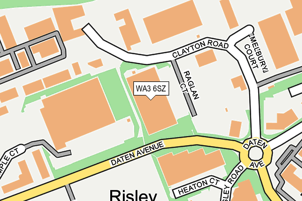 WA3 6SZ map - OS OpenMap – Local (Ordnance Survey) WA3 6SZ map - OS OpenMap – Local (Ordnance Survey)