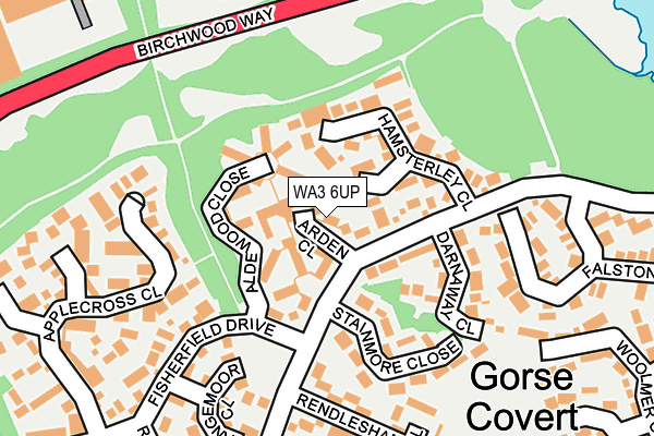 WA3 6UP map - OS OpenMap – Local (Ordnance Survey) WA3 6UP map - OS OpenMap – Local (Ordnance Survey)